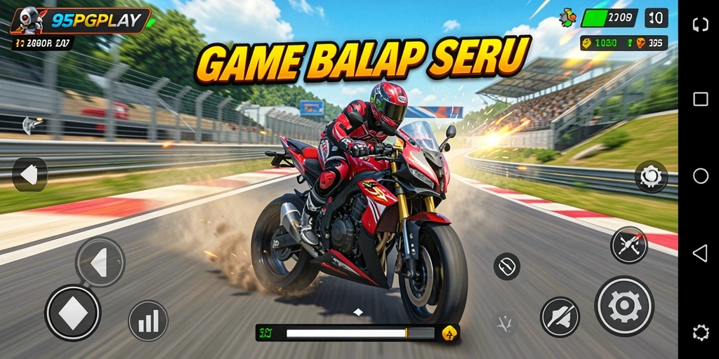 Tampilan seru dari balapan motor di 95PGPLAY.