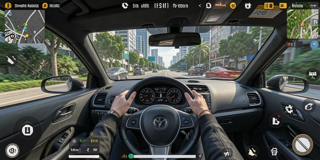 Tampilan menakjubkan dari gameplay ASG55 yang memperlihatkan berkendara di berbagai lingkungan.