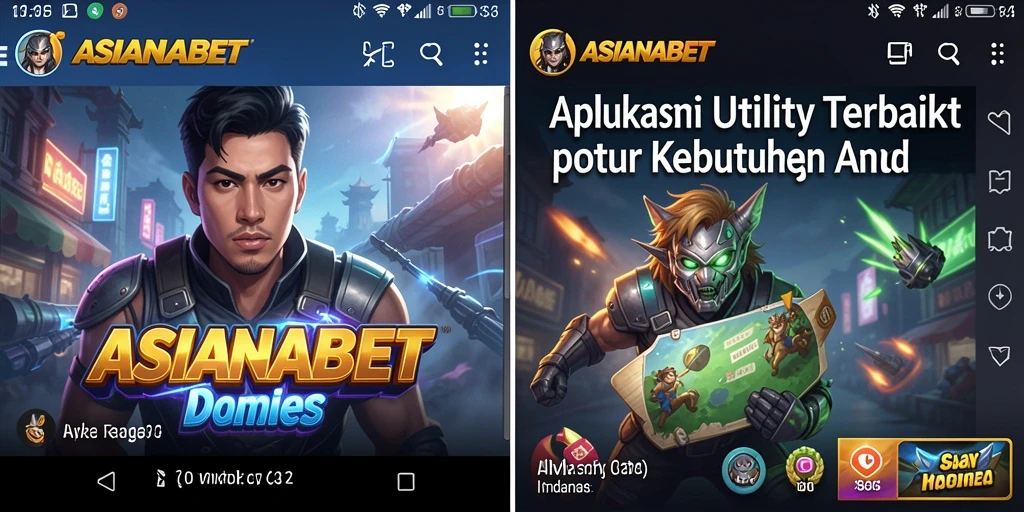 Tampilan utama ASIANABET yang memudahkan penggunaan alat Utility.