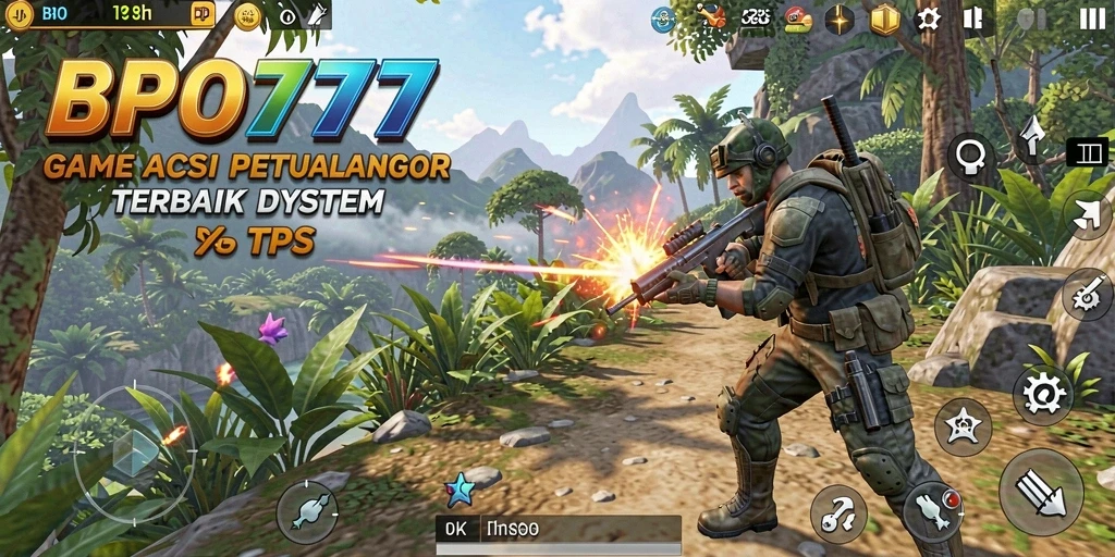 Gameplay seru BPO777 dengan aksi tembak-menembak yang mendebarkan.
