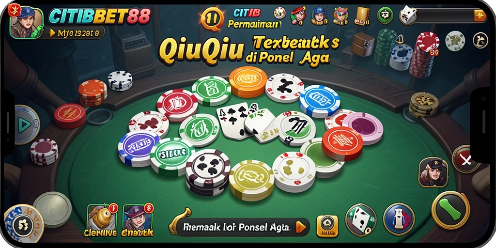 Tampilan gameplay seru QiuQiu di CITIBET88.