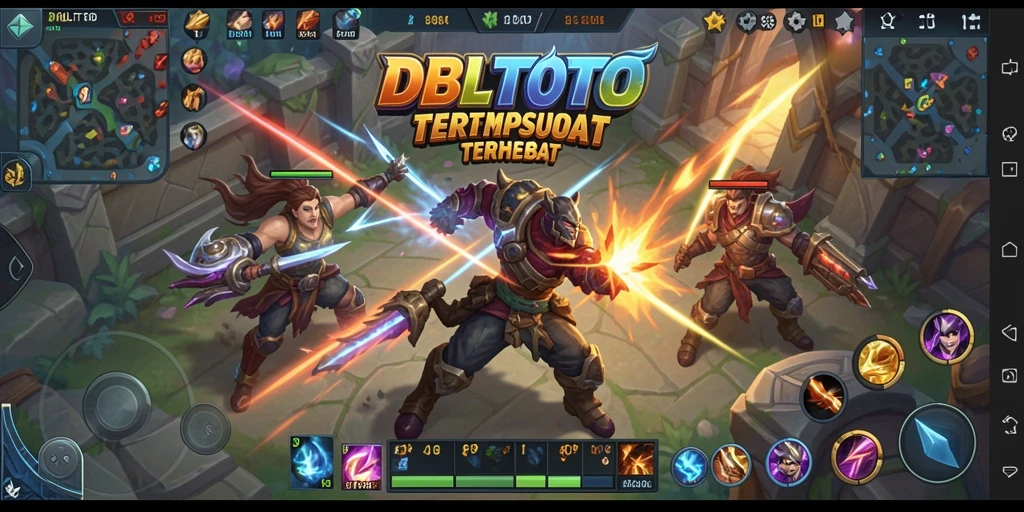 Tampilan gameplay seru dari DBLTOTO dengan pertarungan intens.