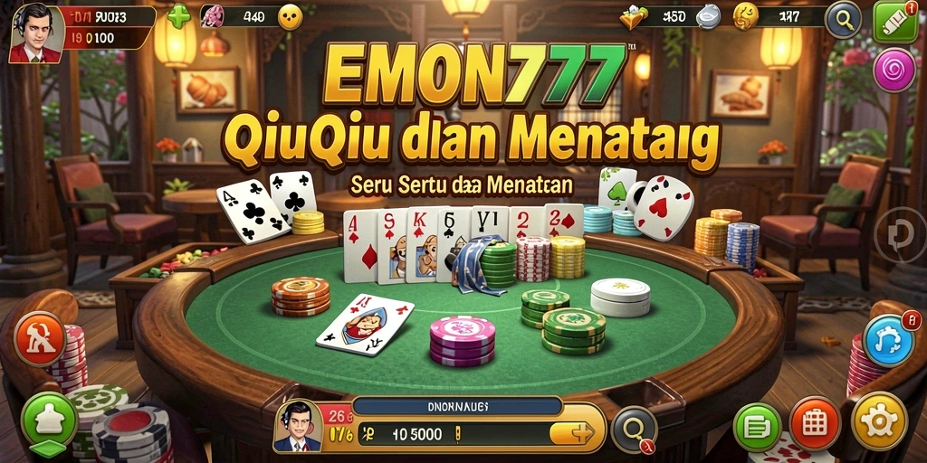 Tampilan menarik dari gameplay QiuQiu di EMON777.