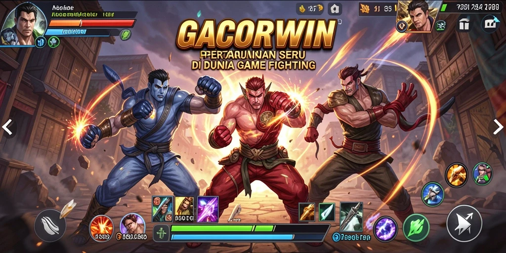 Gameplay mendebarkan dalam GACORWIN saat pertarungan berlangsung.