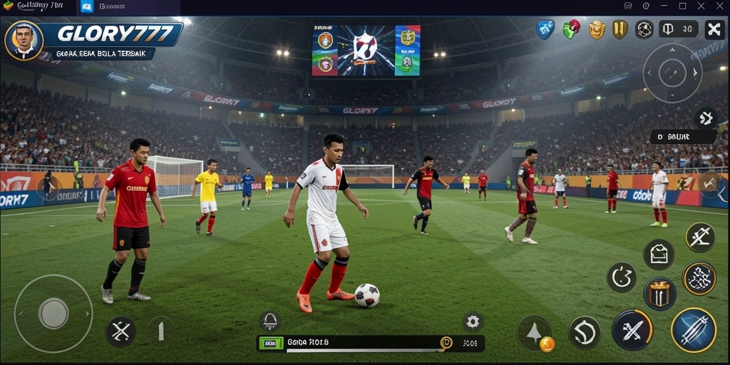 Tangkapan layar gameplay GLORY777 yang menampilkan momen seru di lapangan.
