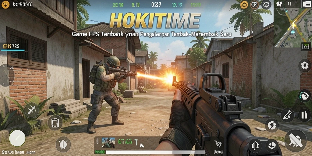 Gameplay mendebarkan HOKITIME dengan aksi tembak-menembak seru.