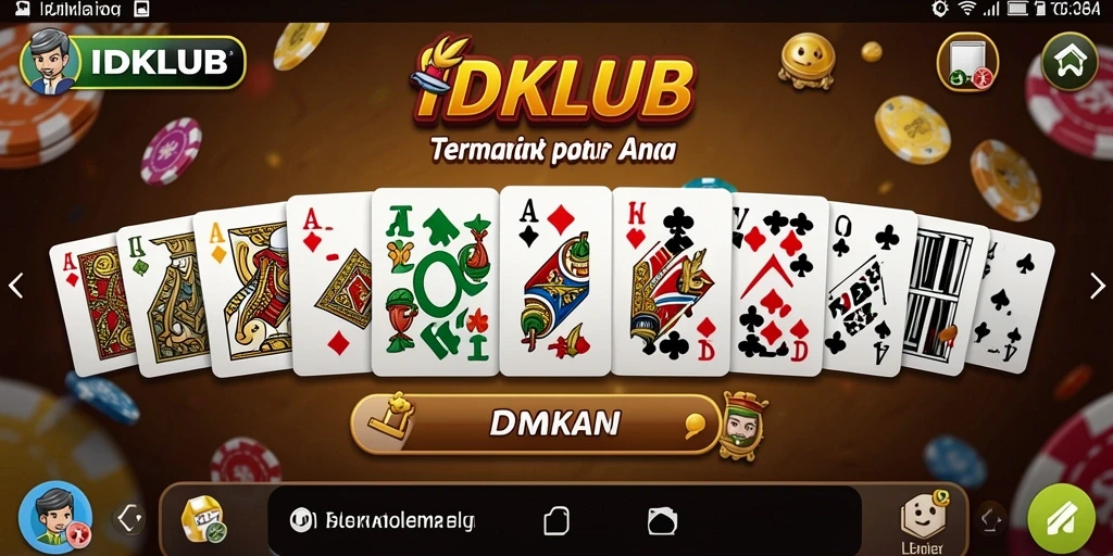 Gameplay seru IDKLUB dengan pemain bersaing di papan domino.