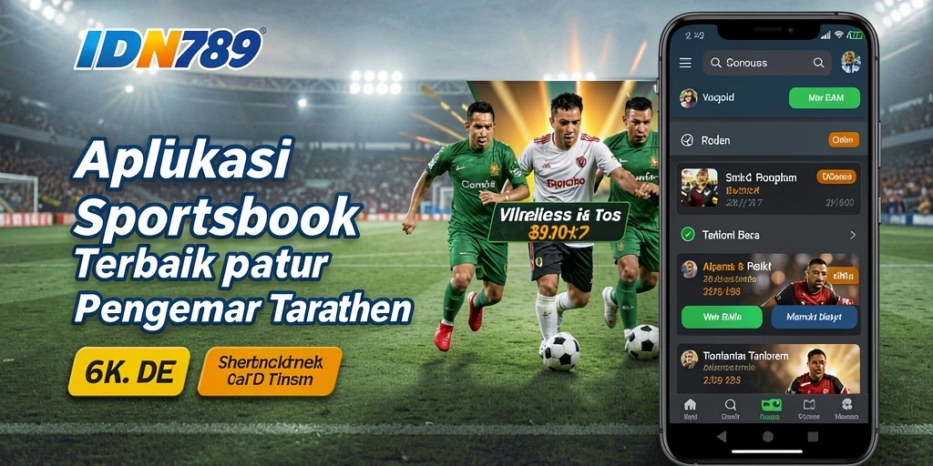 Tampilan aplikasi IDN789 dengan fitur sportsbook yang lengkap.