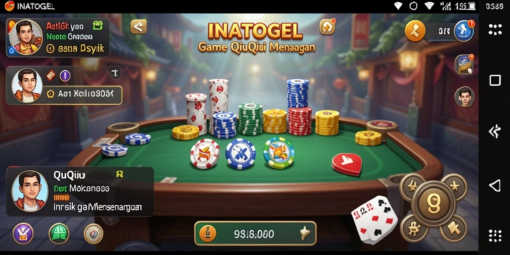 Tampilan gameplay QiuQiu yang seru dan menantang.