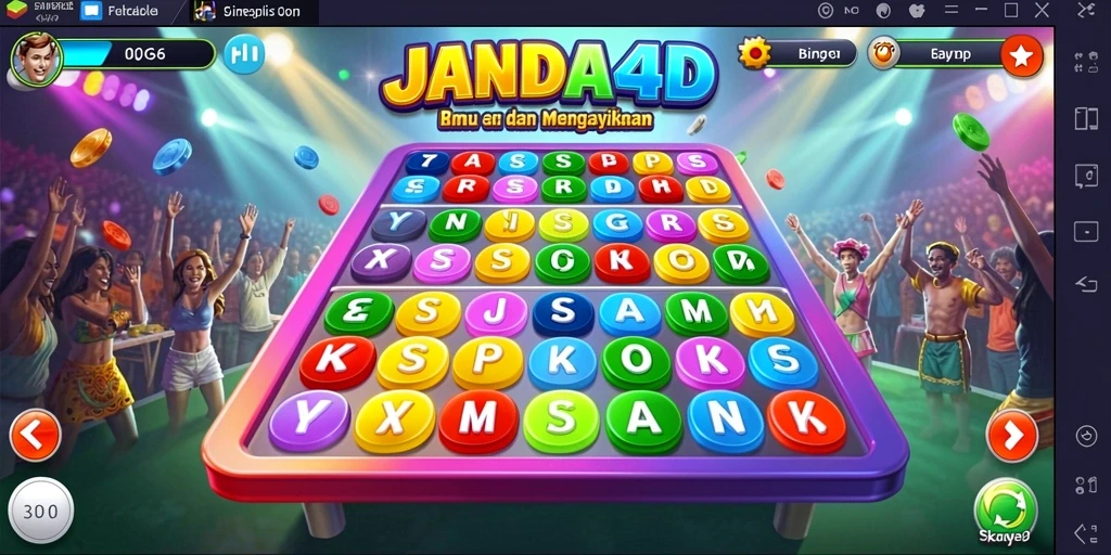 Tampilan permainan Bingo yang menarik dan interaktif di JANDA4D.