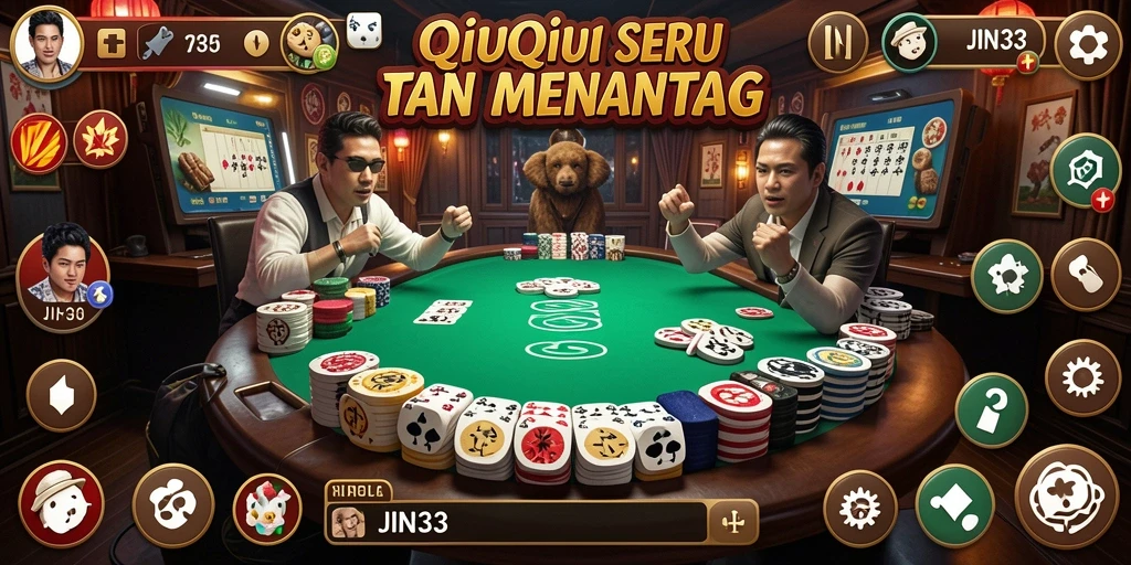 Tampilan gameplay QiuQiu yang menarik dan interaktif.