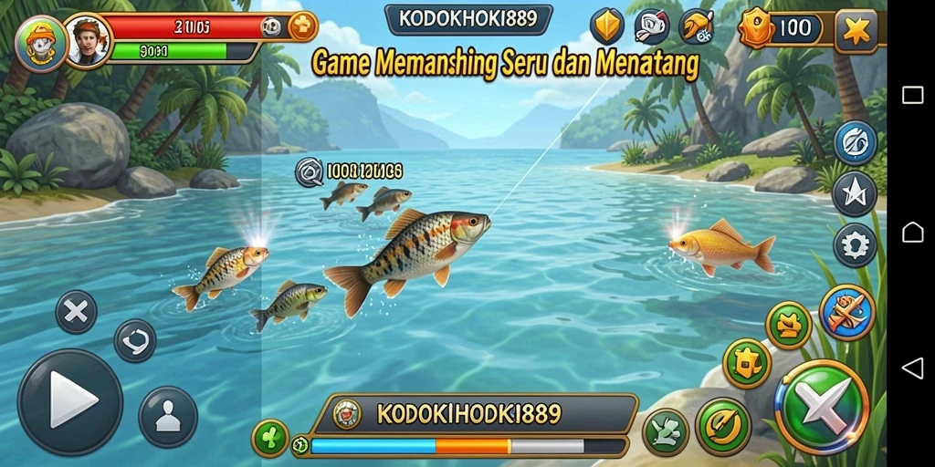Tampilan screenshot KODOKHOKI889 dengan aksi memancing yang mendebarkan.