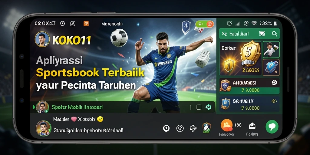Tampilan antarmuka KOKO11 yang menarik dalam permainan Sportsbook.