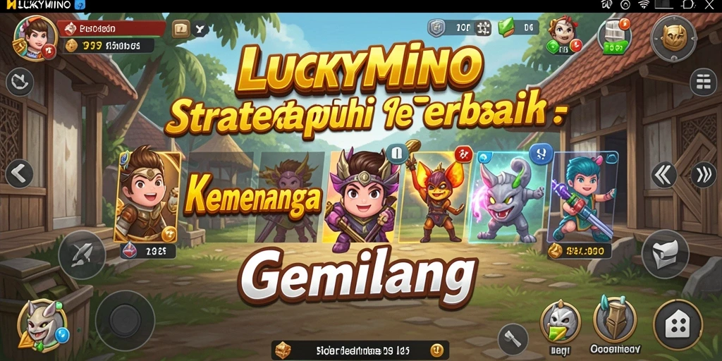 Tampilan gameplay mendebarkan dari LUCKYMINO yang penuh strategi.