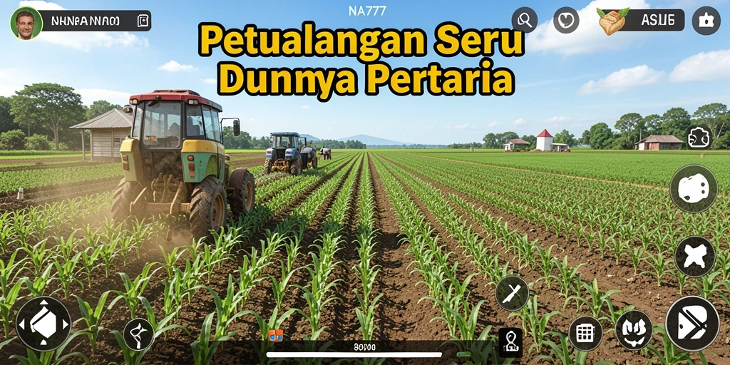 Tampilan menarik dari gameplay NA777 yang menggambarkan aktivitas bertani.