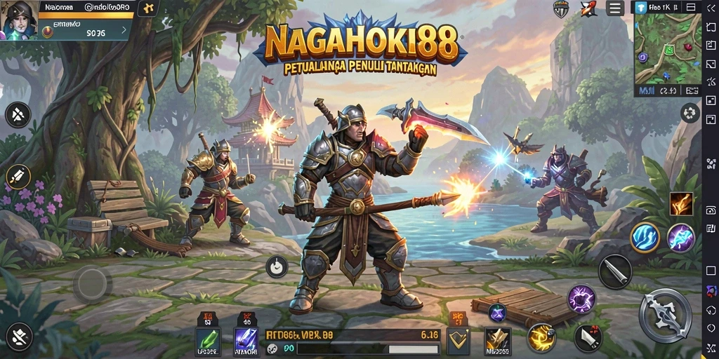 Screenshot menampilkan pertarungan epik dalam NAGAHOKI88 dengan grafis yang menakjubkan.