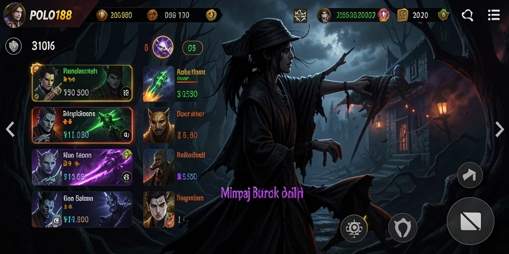 Tampilan gameplay POLO188 yang menegangkan dan mencekam.