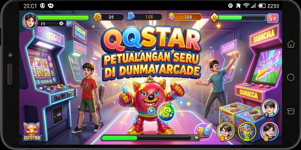 Tampilan gameplay QQSTAR yang seru dan penuh aksi.