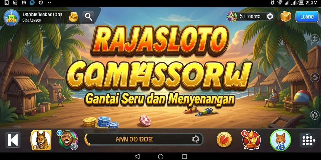 Tampilan menarik gameplay RAJASLOTO yang mengasyikkan.