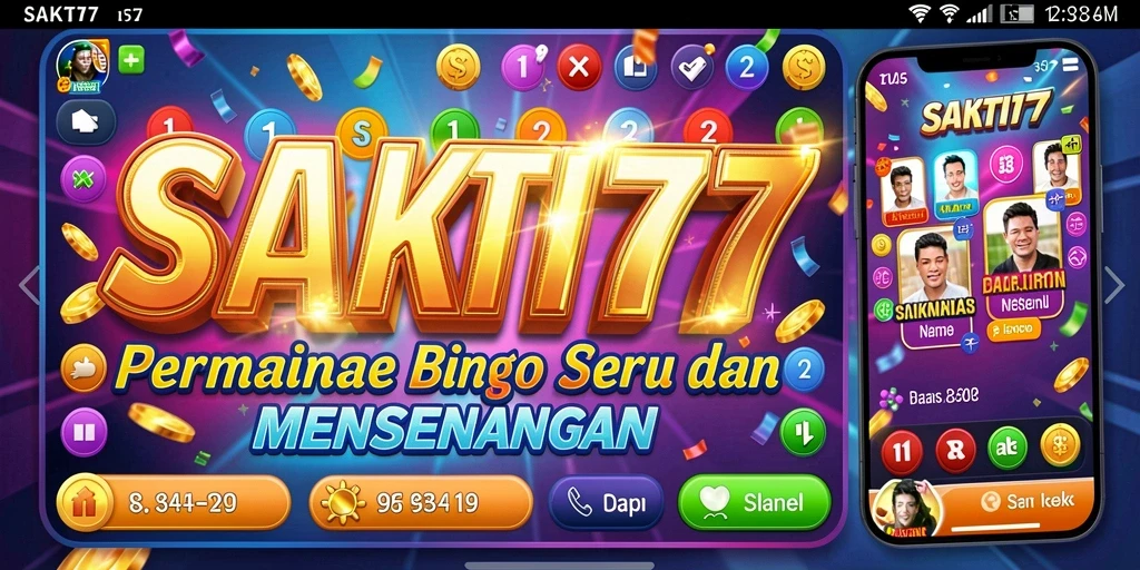 Tampilan gameplay seru dalam SAKTI77 yang menampilkan suasana Bingo.