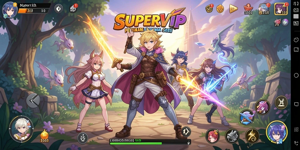 Tampilan gameplay <strong>SUPERVIP</strong> yang seru dan dinamis.