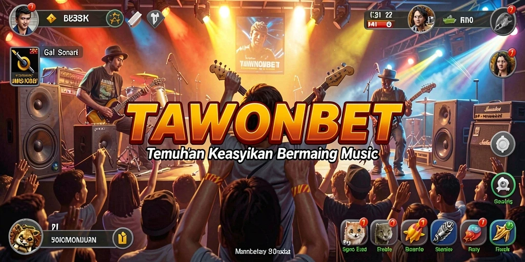 Tampilan gameplay menarik dari TAWONBET dalam bermain musik.
