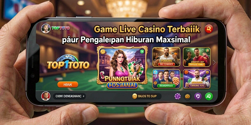 Gameplay Live Casino yang mendebarkan di TOP1TOTO dengan dealer nyata.