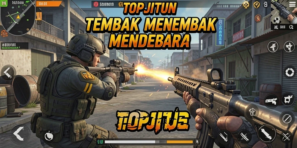 Screenshot gameplay yang menegangkan di TOPJITU.