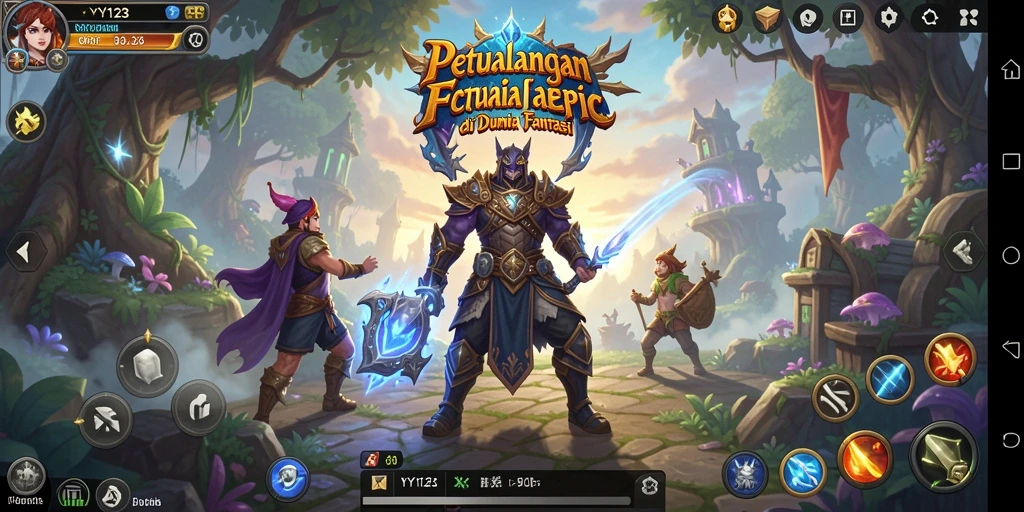 Tampilan menarik dari gameplay YY123 yang memikat dan penuh aksi RPG.